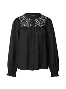 Dorothy Perkins Blúz 'Lace Yoke'  fekete akciós termékkép 1