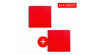 Akció 1+1: Spirál fotóalbum 30x30/40 oldal LE CLOU piros + második ugyanolyan fotóalbum ingyen akciós termékkép 1