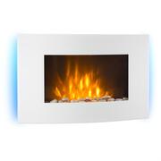 Klarstein Lausanne, elektromos kandalló, 2000 W, LED lángok, távirányító, fehér akciós termékkép 1