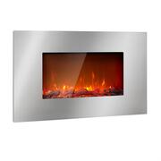 Klarstein Lausanne Luxe, elektromos kandalló, 2000 W, 2 fűtési fokozat, 90 cm, rozsdamentes acél akciós termékkép 1