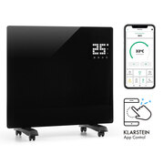 Klarstein Bornholm Single Smart, konvektor, 1000 W, vezérlés applikáción keresztül, fekete akciós termékkép 1