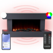 Klarstein Studio Light & Fire 1, Smart, kandalló, 1000/2000 W, MDF, WiFi Control akciós termékkép 1