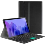 Samsung Galaxy Tab S7 11.0 / Tab S8 11.0, Bluetooth billentyűzetes, mappa tok, Touch Pad, mágneses rögzítés, Wooze Simple Touch, fekete akciós termékkép 1