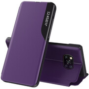 Xiaomi Mi 11 Lite / 11 Lite 5G / 11 Lite 5G NE, Oldalra nyíló tok, stand, hívás mutatóval, Wooze FashionBook, lila akciós termékkép 1