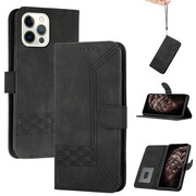 Motorola Moto G100 / Edge S, Oldalra nyíló tok, stand, kártyatartóval, kézpánttal, Wooze Illusion, fekete akciós termékkép 1