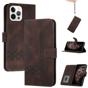 Motorola Edge 20 Pro, Oldalra nyíló tok, stand, kártyatartóval, kézpánttal, Wooze Illusion, barna akciós termékkép 1
