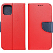 Xiaomi Redmi 10A, Oldalra nyíló tok, stand, Fancy Book, piros akciós termékkép 1
