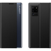 Xiaomi Redmi 10A, Oldalra nyíló tok, stand, hívás mutatóval, vékony csíkban, Wooze Look Inside, fekete akciós termékkép 1