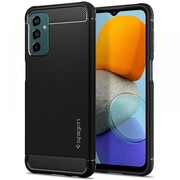 Samsung Galaxy M23 5G SM-M236B, Szilikon tok, Spigen Rugged Armor, karbon minta, fekete akciós termékkép 1