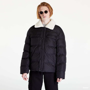 Kabát Urban Classics Sherpa Collar Padded Shirt Jacket Black L akciós termékkép 1