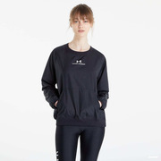 Pulóver Under Armour Rush Woven Crew Black/ White M akciós termékkép 1