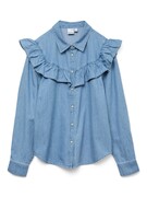 VERO MODA Blúz 'VMULI'  kék farmer akciós termékkép 1