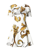 Versace Jeans Couture Ruha  mustár / aranysárga / fekete / fehér akciós termékkép 1