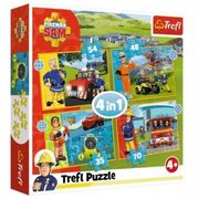 Trefl: Sam, a bátor tűzoltó 4 az 1-ben puzzle - 35, 48, 54, 70 darabos akciós termékkép 1