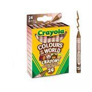 Crayola: Sokszínű világ, bőrszín árnyalatok zsírkréta készlet - 24 db-os akciós termékkép 1