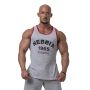 Férfi atlétatrikó Nebbia Old School Muscle 193 világos szürke XXL akciós termékkép 1