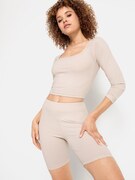 LSCN by LASCANA Házi ruha 'LSCN Ribbed Set'  bézs akciós termékkép 1