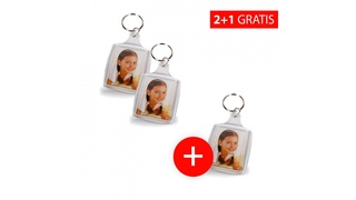 Akció 2+1: Műanyag kulcstartó 3,5x4,5cm - 3 keret 2 áráért akciós termékkép 1