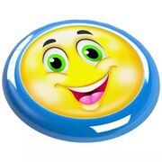 Emoji mintájú frizbi - 23 cm, kék akciós termékkép 1