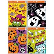 Vicces halloween mintás ablakmatrica, 42 x 30 cm - többféle akciós termékkép 1