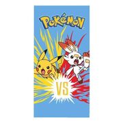 Pokémon: Pikachu párbaj fürdőlepedő, pamut - 70 x 140 cm akciós termékkép 1
