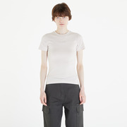 Póló Daily Paper Logotype Women Fitted Short Sleeve T-Shirt Moonstruck Beige L akciós termékkép 1