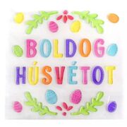Boldog húsvétot! ablakzselé - 20 x 25 cm akciós termékkép 1