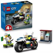 LEGO® City Üldözés rendőrségi motorkerékpárral 60455 akciós termékkép 1