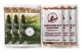 Súlyfosztó Tea és Karcsúbb Élet Tea 3x2x1 csomag (42 napos) termék 2. képe