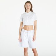 Póló Calvin Klein Jeans Premium Monologo Cropped T-Shirt White L akciós termékkép 1