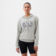 Pulóver GAP Pullover Logo Hoodie Light Heather Grey B08 L akciós termékkép 1