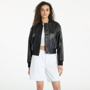 Kabát Calvin Klein Jeans Faux Leather Bomber Jacket Black XS akciós termékkép 1