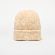 New Era New York Yankees MLB Wmns Knit Medium Borg Beanie Stone Universal akciós termékkép 1