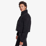 Kabát Urban Classics Ladies Boxy Sherpa Puffer Jacket Black L akciós termékkép 1