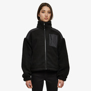Kabát Urban Classics Ladies Sherpa Mix Jacket Black S akciós termékkép 1