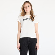 Póló Tommy Jeans Regular Floral Varsity Tee White XS akciós termékkép 1