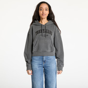 Pulóver Tommy Jeans Boxy Crop Varsity Hoodie Black XS akciós termékkép 1