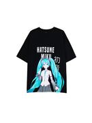 Cropp - Nyomott mintás fekete póló Hatsune Miku - fekete termék 2. képe