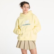 Pulóver New Balance Athletics French Terry Logo Hoodie Yellow L akciós termékkép 1
