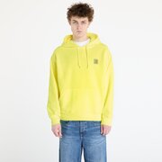 Pulóver Carhartt WIP Hooded Industry Sweat UNISEX Lumo Yellow Garment Dyed L akciós termékkép 1