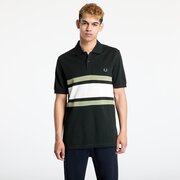 Póló FRED PERRY Panelled Polo Shirt Night Green L akciós termékkép 1