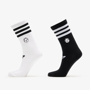 adidas Football Crew Socks 2-Pack White/ Black L akciós termékkép 1