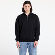 Pulóver Urban Classics Organic Basic Troyer Black S akciós termékkép 1