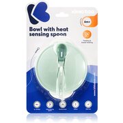 Kikkaboo Suction Bowl & Heat Sensing Spoon etetőkészlet 4 m+ Mint 3 db akciós termékkép 1