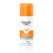 EUCERIN Sun Photoaging Control színezett napozó krém arcra FF50+ medium (50ml) akciós termékkép 1