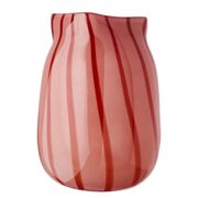 CANDY üveg váza, pasztell piros 21,5 cm termék 2. képe