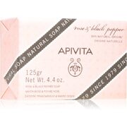 Apivita Natural Soap Rose & Black Pepper tisztító kemény szappan 125 g akciós termékkép 1