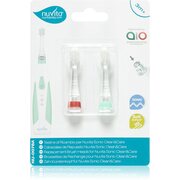 Nuvita Sonic Clean&Care Replacement Brush Heads tartalék fejek a szónikus elemes fogkeféhez újszülötteknek Sonic Clean&Care Small Red/Green 3 m+ 2 db akciós termékkép 1