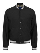 JACK & JONES Átmeneti dzseki 'JORAlmeria'  fekete / fehér akciós termékkép 1