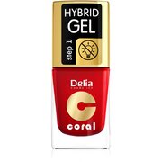 Delia Cosmetics Coral Nail Enamel Hybrid Gel géles körömlakk árnyalat 01 11 ml akciós termékkép 1